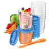 Philips AVENT VIA Jedálna sada VIA poháriky: 10x180 ml, 10x240 ml, 20xVIA vrchnáky, 1 lyžička s mäkkým koncom, 1x1 set