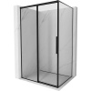 Mexen Rox sprchový kút posuvný ľavý 130 x 110 cm, čierny rám, čierny - 8C2-130-110-70-70-L