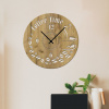 drevo zivota Nástenné hodiny COFFEE TIME Farebný vzor: Dub zlatý, Veľkosť hodín: 40x40