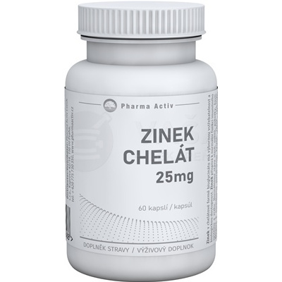 Pharma Activ Zinok Chelát 25 mg 60 kapsúl