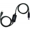 PremiumCord USB 2.0 repeater a propojovací kabel A/M-B/M 15m