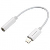 Kábel GoGEN Lightning (M) / 3,5mm jack (F), 0,2m (8PJACKMF01) biely