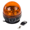 AKU LED maják, 12x3W oranžový, diaľkové ovládanie, magnet, ECE R65