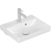 VILLEROY & BOCH Avento závesné umývadielko s otvorom, s prepadom, 450 x 370 mm, biela alpská, 73584501