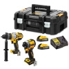 DEWALT SADA ELEKTRICKÉHO NÁRADIA 2-18V-5AH BATÉRIE POWERSTACK 2KS DCK2052H2T