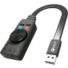 Zvuková karta C-TECH SC-7Q, 7.1 surround sound, audio switch