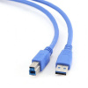 Kabel USB A-B 1,8m USB 3.0, modrý CCP-USB3-AMBM-6 Gembird