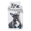 Jerry Fabrics Bavlněné povlečení fototisk Bulldog 140x200, 70x90 cm
