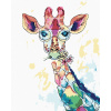 Maľovanie podľa čísel Žirafa s okuliarmi, 40x50 cm, bez rámu a bez vypnutia plátna (6044670)