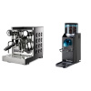 Rocket Espresso Appartamento TCA, black + Rancilio Rocky Doserless, black