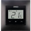 ENGO Controls E55-B - Regulátor teploty pre rám 55x55, 230V, čierny, internet, Wi-Fi