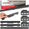 Magnetické LED koľajnicové osvetlenie lišta + 2x BODOVÉ svietidlo čierne M20