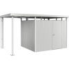 Prístrešok pre záhradný domček Biohort HighLine 3 vel. S 150x235 cm strieborný metalický