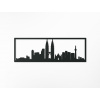 drevko Obraz Kuala Lumpur panoráma Rozmer obrazu: 65 x 195 cm, Farba dekorácie: Antracit