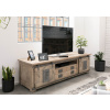 Bighome - IRON Televízna doska mango 180x55x50, lakovaná, bielou farbou
