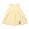 Baby Nellys Ľahké Handmade šatičky Madeira žlté