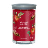 Yankee Candle RED APPLE WREATH Veľká sviečka Tumbler Signature 567g
