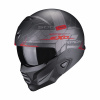 Modulárna prilba SCORPION EXO-COMBAT II XENON matná čierno/červená - Veľkosť XS