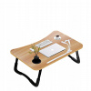STOLÍK POD NOTEBOOK 60x40CM 4xPORT USB ZÁSUVKA LAMPKA VENTILÁTOR