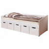 MID.YOU POSTEĽ S ÚLOŽNÝM PRIESTOROM, 90/200 cm biela - Online Only detský nábytok - 000406005202