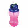 NUBY Hrnček netečúci se sklápacou slamkou a 360ml, 12 m+ červený 10x8x22 ružová