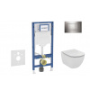 Geberit Duofix Set predstenovej inštalácie, klozetu Tesi a dosky, tlačidlo Sigma30, chróm SANI11CD1121