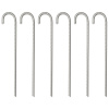 Stanové kolíky 6 ks 37 cm Ø10 mm pozinkovaná oceľ-ForU-4009341