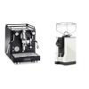 La Pavoni Cellini Classic, black + Eureka Mignon Specialita, BL white