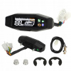 Univerzálny motocyklový merač TFT LCD, otáčkomer, tachometer 2/4 palca