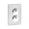 LEGRAND VALENA Zásuvka 2x 2P+T s detsk.ochranou biela 774391