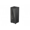 LANBERG 19'' VOĽNE STOJÚCA RACKOVÁ SKRIŇA 32U/600X600 (FLAT PACK) S PRESKLENÝMI DVERAMI ČIERNA FF01-6632-12B