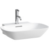 LAUFEN Ino závesné umývadlo s otvorom, s prepadom, 560 x 450 mm, biela, H8163020001041