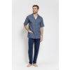 3585 PÁNSKE PYŽAMO ROBIN 3XL-4XL granát 3xl