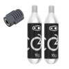 CRANKBROTHERS Klic CO2 adaptér + 2 bombičky 16 g