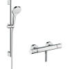 Hansgrohe 27013400 Croma Select S Vario sprchová súprava na stenu s termostatom, 65 cm, biela / chróm