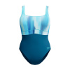Speedo Womens Shaping ContourEclipse Printed 1 Pc Dark Teal 32
