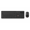 Klávesnice C-TECH Quallis WLKMC-05, bezdrátový combo set s myší, černý, USB, CZ/SK WLKMC-05B