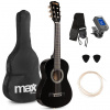 Max SoloArt Junior 1/4 Classic gitarový balíček, čierny