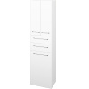 Dreja Vysoká skriňa s košom na bielizeň DOS SVD3Z2K 50 - M01 Biela mat / Úchytka T04 / M01 Biela mat