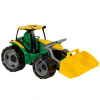 LENA: Veľký traktor s čelný nakladačom zeleno/žltý 62 cm
