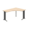 OFFICE PRO s.r.o. HOBIS kancelársky stôl pracovný tvarový, ergo ľavý - FEV 60 L, agát