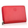 Peňaženka - Produkt Betlewski Wallet Natural Leather Red BPD-SS-12-Womens (Dámska peňaženka Betlewski s kožou malá karta RFID)