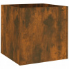 Záhradný kvetináč - Vidaxl Pot, Smoky Oak, 40x40x40 cm, drevený materiál (Vidaxl Pot, Smoky Oak, 40x40x40 cm, drevený materiál)