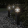 Vonkajšia Stojaca Lampa Čierna Hliník 50 Cm