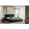 Posteľ LATINA 140x200 zelená s úložným priestorom