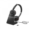 Jabra Evolve 75 UC Stereo Slúchadlá s mikrofónom Pres hlavu Bluetooth Čierna (7599-838-199)
