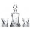 Whisky set 1+6 dekorovaný 850+340 ml FALLING STAR (BBohemian crystal)