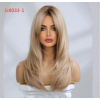 Zlatistá blond dlhá parochňa Elise s vrstveným strihom