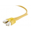 Gembird PP6A-LSZHCU-Y-0.5M patch, S/FTP Cat. 6A LSZH, 0.5,.žlutý
