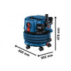 BOSCH Akumulátorový vysávač GAS 18V-12 MC 06019K2000